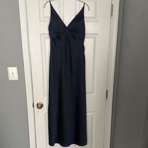 Jenny Yoo Navy Slip Dress
